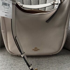 Coach Cream Leather Shoulder Bag